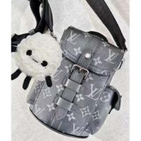 Louis Vuitton LV Unisex Nano Christopher Monogram Eclipse Coated Canvas Cowhide Leather (2)