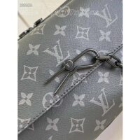 Louis Vuitton LV Unisex Steamer Messenger Monogram Eclipse Coated Canvas Cowhide Leather (2)