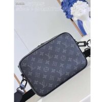 Louis Vuitton LV Unisex Steamer Messenger Monogram Eclipse Coated Canvas Cowhide Leather (2)