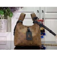 Louis Vuitton LV Women Atlantis BB Monogram Reverse Coated Canvas Cowhide Leather (9)