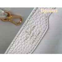 Louis Vuitton LV Women Capucines BB Handbag Snow White Taurillon Cowhide Leather (11)