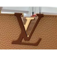 Louis Vuitton LV Women Capucines MM Handbag Arizona Brown Cognac Taurillon Leather (8)