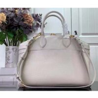 Louis Vuitton LV Women Lock It MM Crème Beige Taurillon Leather Calfskin Calf Leather (10)