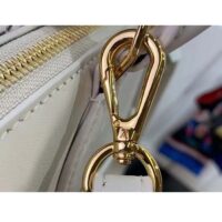 Louis Vuitton LV Women Lock It MM Crème Beige Taurillon Leather Calfskin Calf Leather (10)