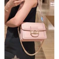 Louis Vuitton LV Women Mini Dauphine Handbag Pink Epi Grained Cowhide Leather (7)