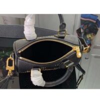 Louis Vuitton LV Women Nano Speedy Bag Black Monogram Empreinte Grained Cowhide Leather (2)