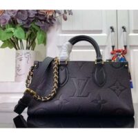 Louis Vuitton LV Women OnTheGo East West Black Embossed Grained Cowhide Leather (8)