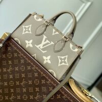 Louis Vuitton LV Women OnTheGo East West Dove Cream Embossed Grained Cowhide Leather (1)