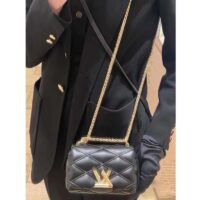 Louis Vuitton LV Women Pico GO-14 Black Lamb Leather Lambskin Cowhide Leather (17)