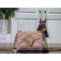 Louis Vuitton LV Women Pico GO-14 Pink Lamb Leather Lambskin Cowhide Leather (15)