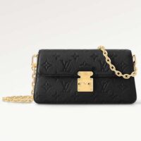 Louis Vuitton LV Women Wallet On Chain Métis Black Monogram Empreinte Embossed Supple Grained Cowhide Leather (1)