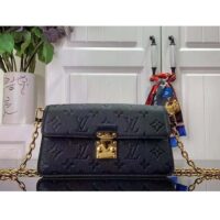 Louis Vuitton LV Women Wallet On Chain Métis Black Monogram Empreinte Embossed Supple Grained Cowhide Leather (1)