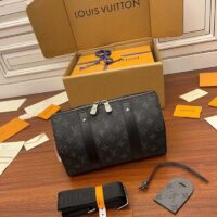 Louis Vuitton Unisex City Keepall Bag Monogram Eclipse Reverse Coated Canvas Cowhide Leather (4)