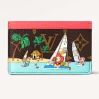 Louis Vuitton Unisex LV Card Holder Dragon Fruit Pink Monogram Coated Canvas (1)