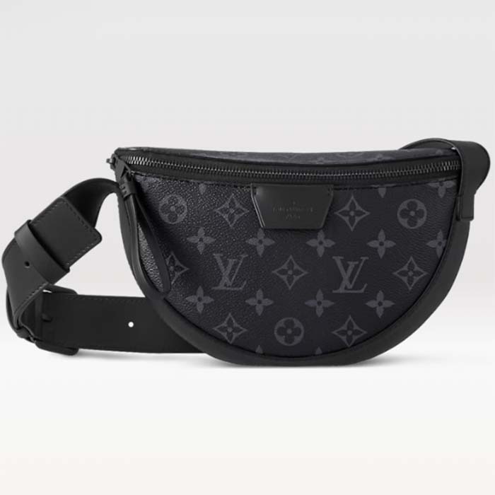 Louis Vuitton Unisex LV Moon Crossbody Monogram Eclipse Coated Canvas Cowhide Leather