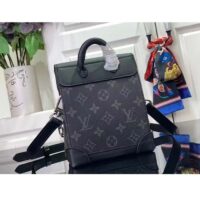 Louis Vuitton Unisex LV Nano Steamer Monogram Eclipse Coated Canvas Cowhide Leather (1)