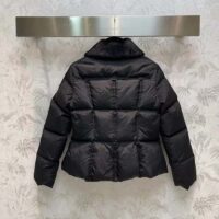 Louis Vuitton Women LV SKI Crinkled Nylon Peplum Puffer Jacket Polyamide Black (6)